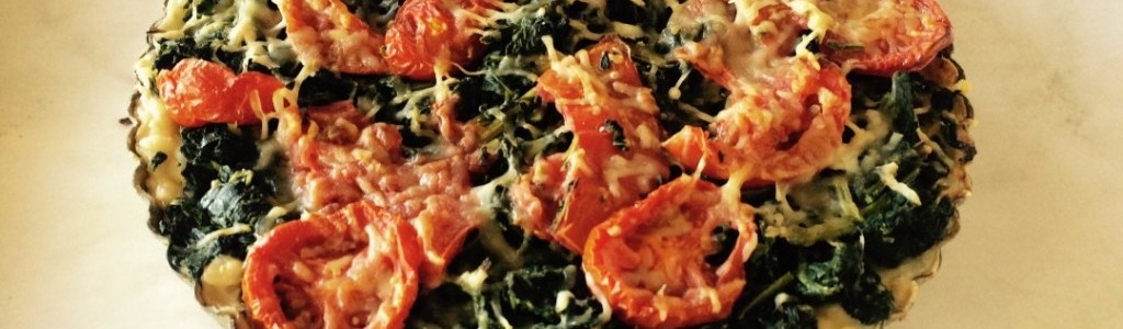 Tomato Spinach Parmesan Tart